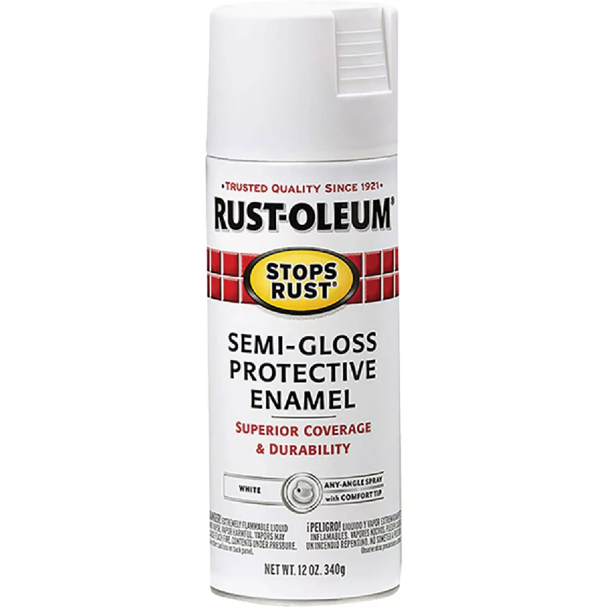 Rust-Oleum Stops Rust Semi-Gloss White 12 Oz. Anti-Rust Spray Paint