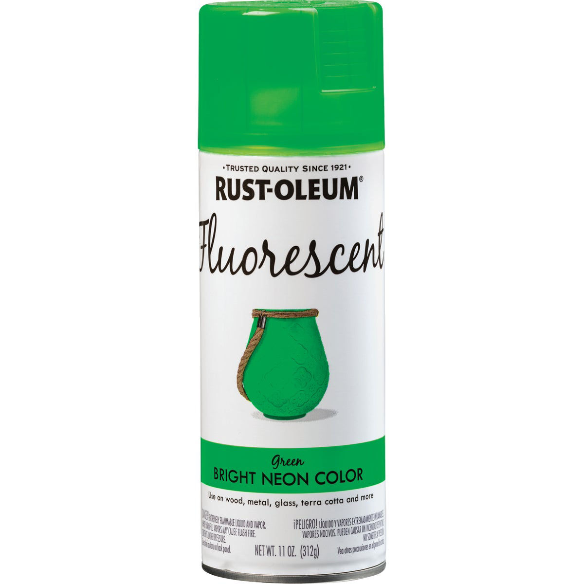 Rust-Oleum Fluorescent 11 Oz. Gloss Spray Paint, Fluorescent Green