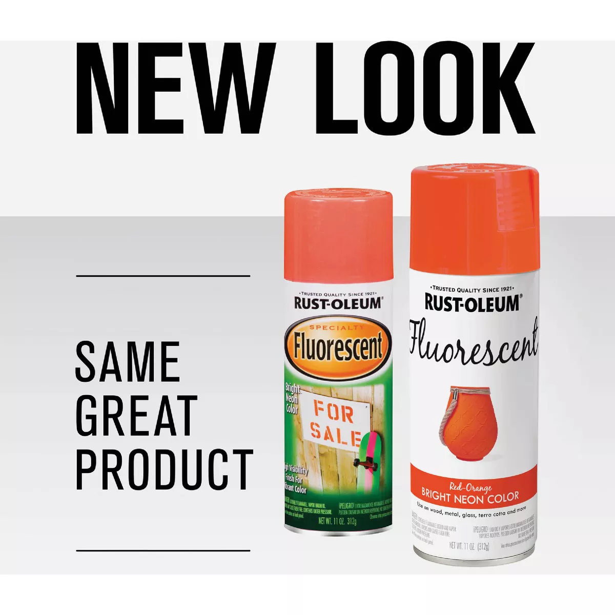 Rust-Oleum Fluorescent 11 Oz. Gloss Spray Paint, Fluorescent Red-Orange - photo 2