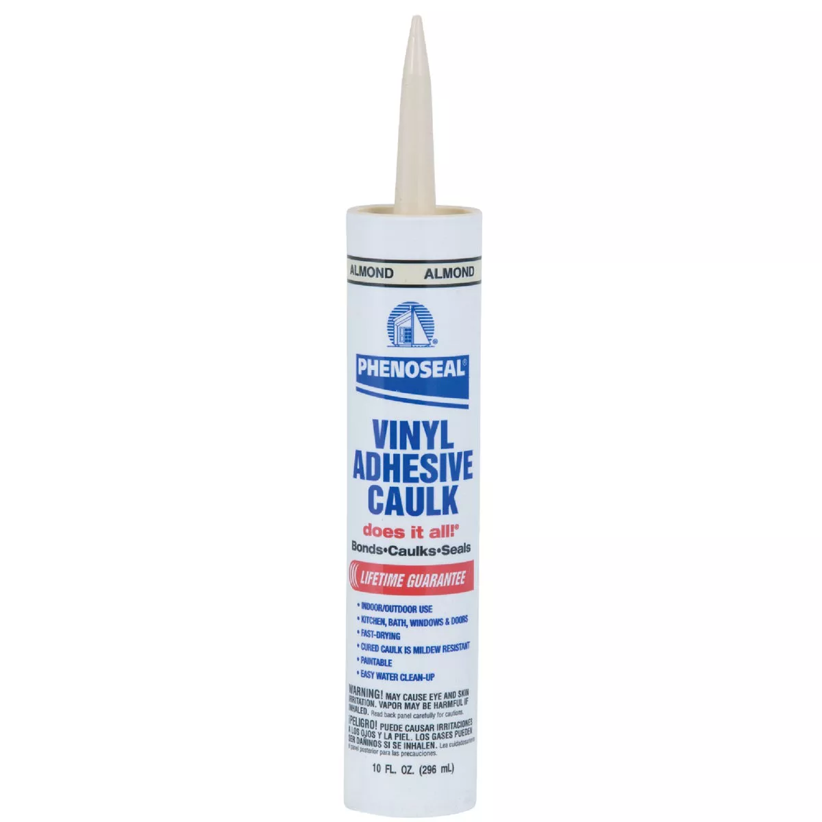 Phenoseal 10 Oz. Almond Vinyl Adhesive Caulk