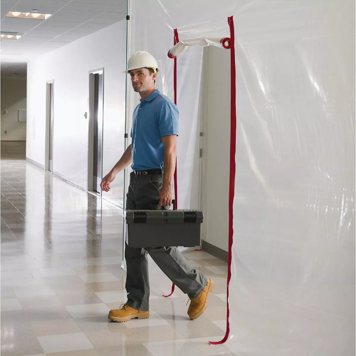 ZipWall 3 In. x 7 Ft. Heavy-Duty Plastic Barrier Zipper (2-Pack) - photo 2