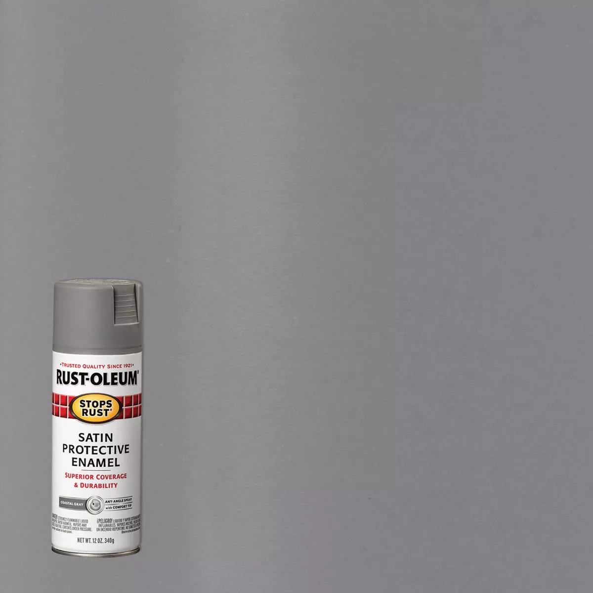 Rust-Oleum Stops Rust 12 Oz. Satin Coastal Gray Anti-Rust Spray Paint