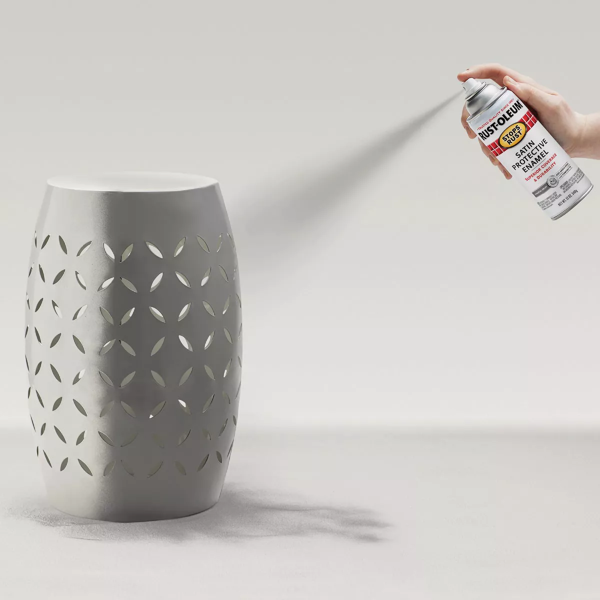 Rust-Oleum Stops Rust 12 Oz. Satin Coastal Gray Anti-Rust Spray Paint - photo 6