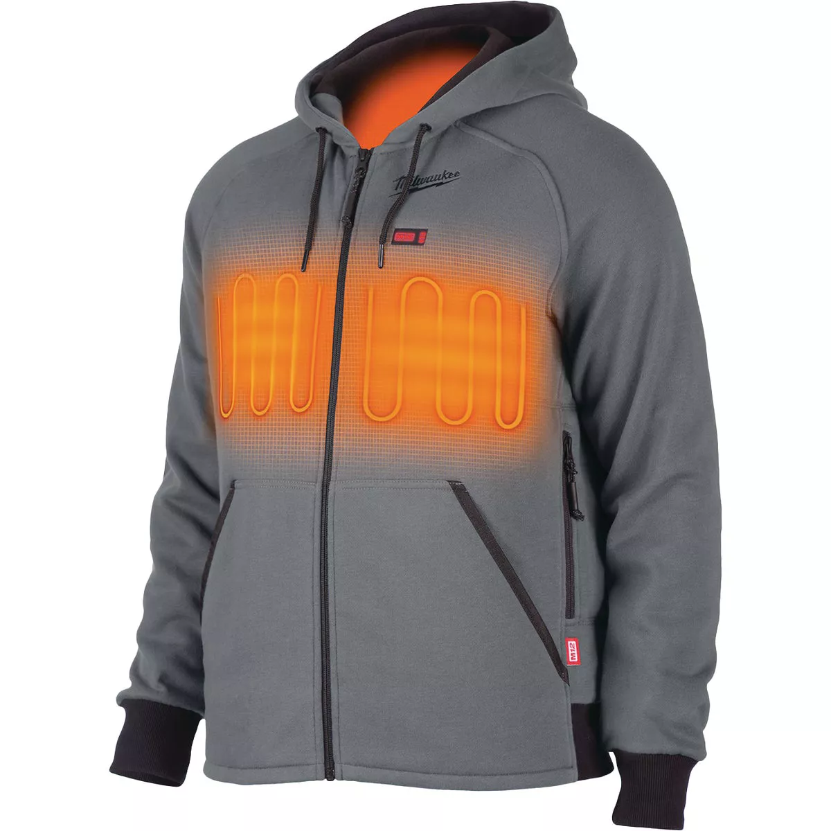 Milwaukee M12 Men's Gray Cordless Heated Hoodie Kit, L - photo 3