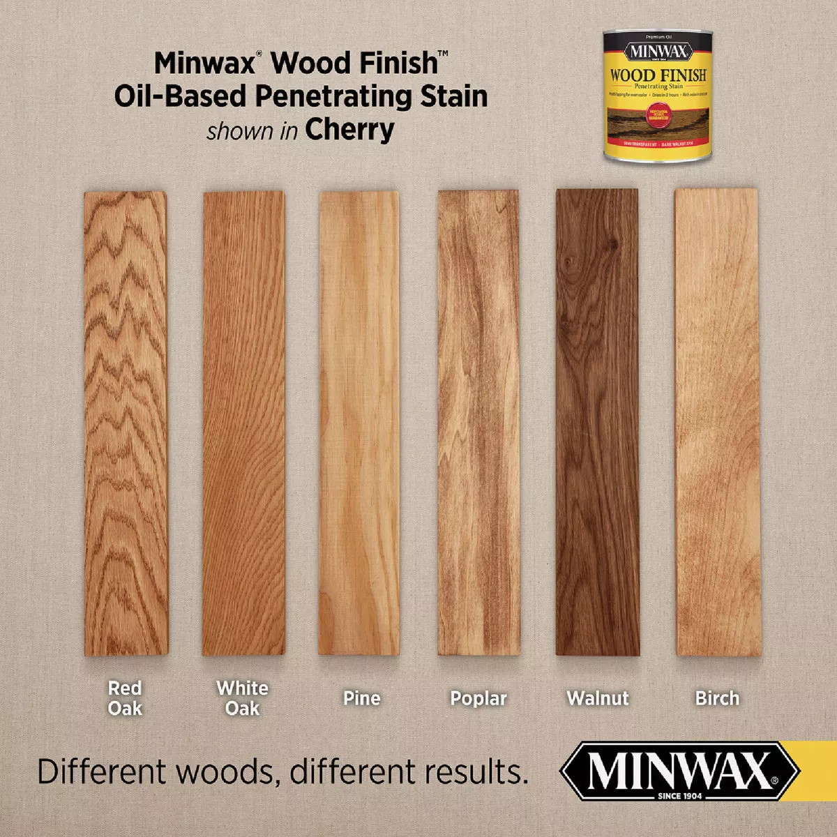 Minwax Wood Finish Penetrating Stain, Cherry, 1 Qt. - photo 3