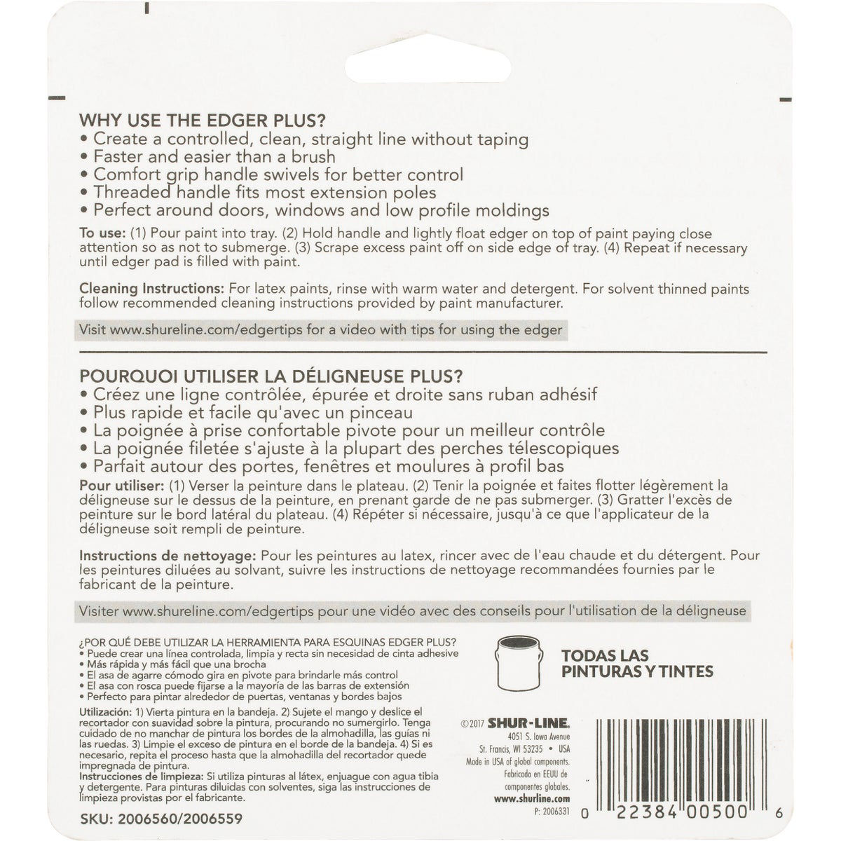 ShurLine Swivel Head Paint Edger Plus Do it Best