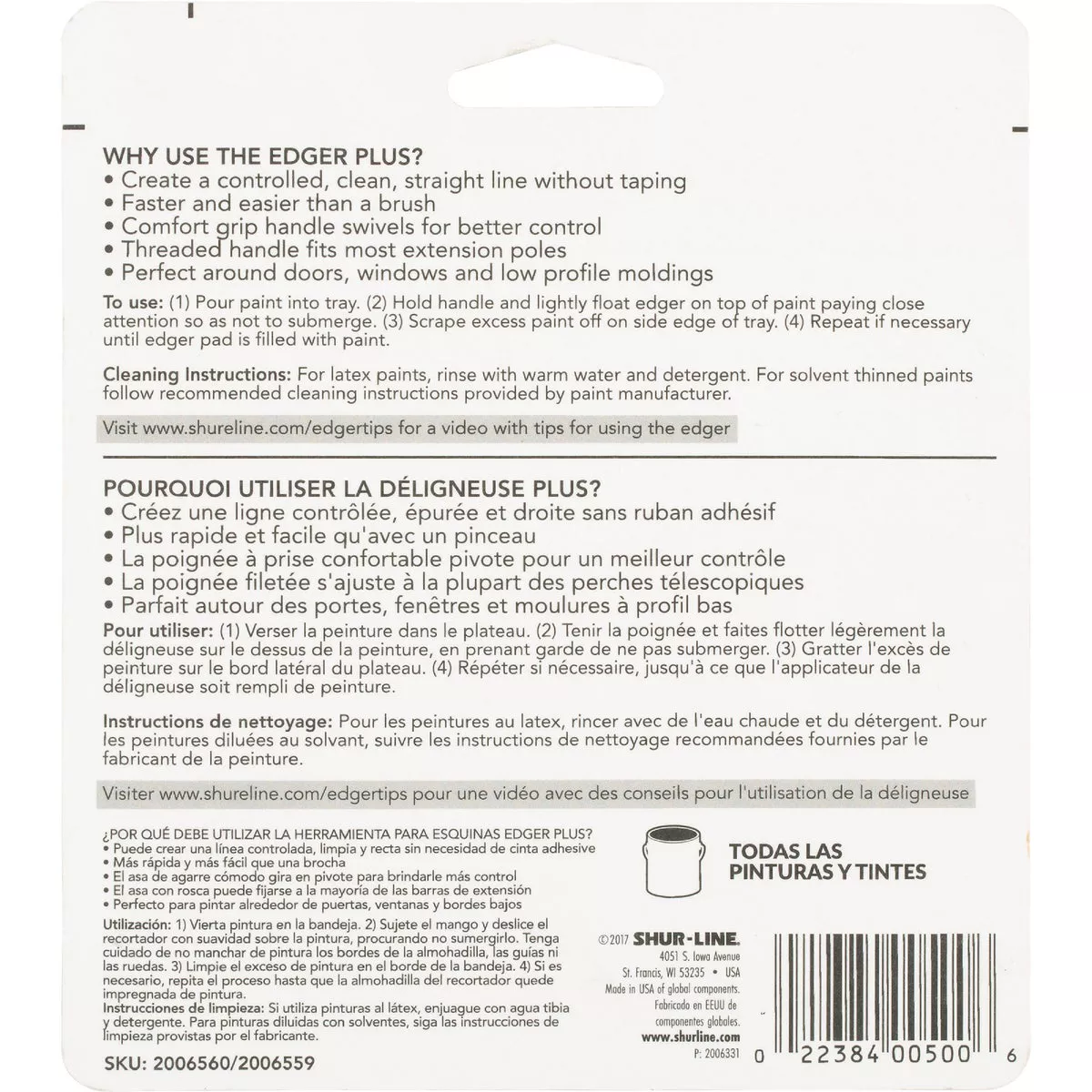 Shur-Line Swivel Head Paint Edger Plus - photo 2