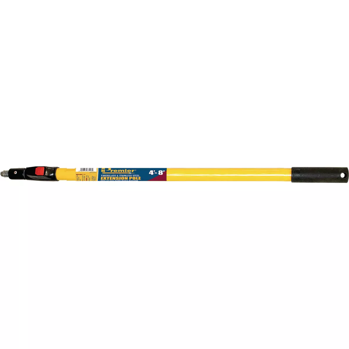 Premier 4 Ft. To 8 Ft. Telescoping Fiberglass & Stainless Steel Push Button Extension Pole