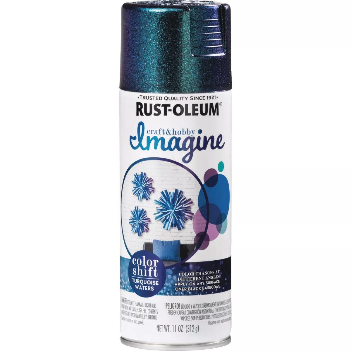 Rust-Oleum 11 Oz. Turquoise Waters Imagine Craft & Hobby Color Shift Spray Paint - photo 2
