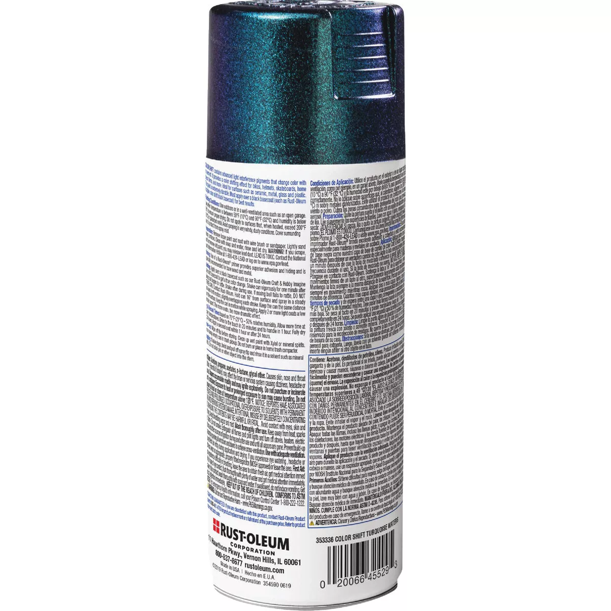 Rust-Oleum 11 Oz. Turquoise Waters Imagine Craft & Hobby Color Shift Spray Paint - photo 3