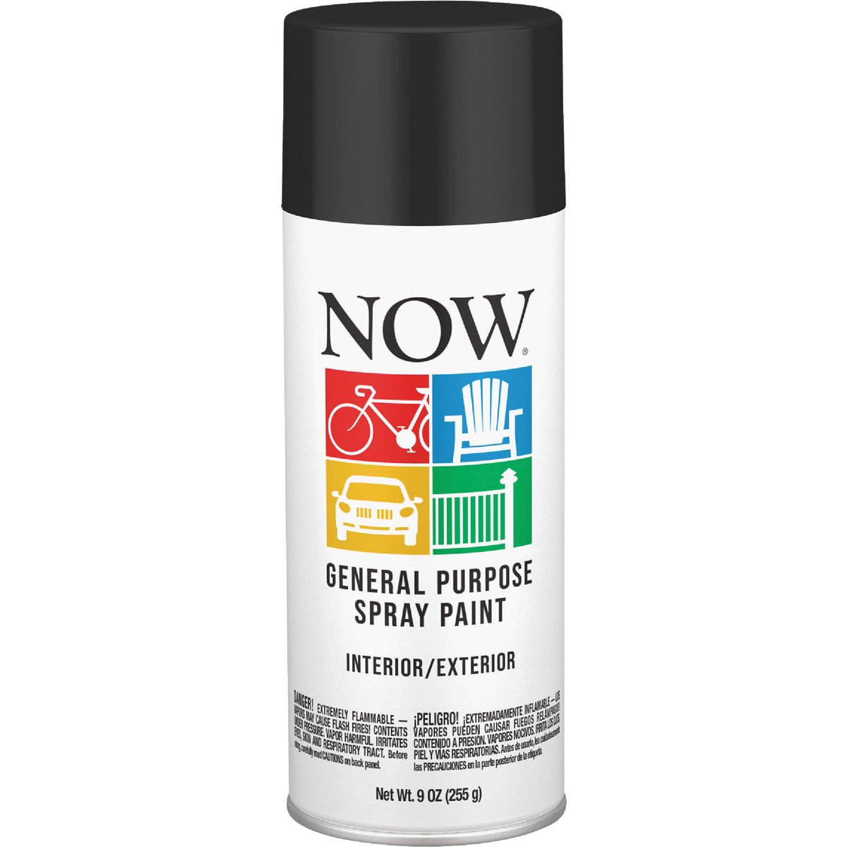 Krylon Now 9 Oz. Flat Black General Purpose Spray Paint Do it Best