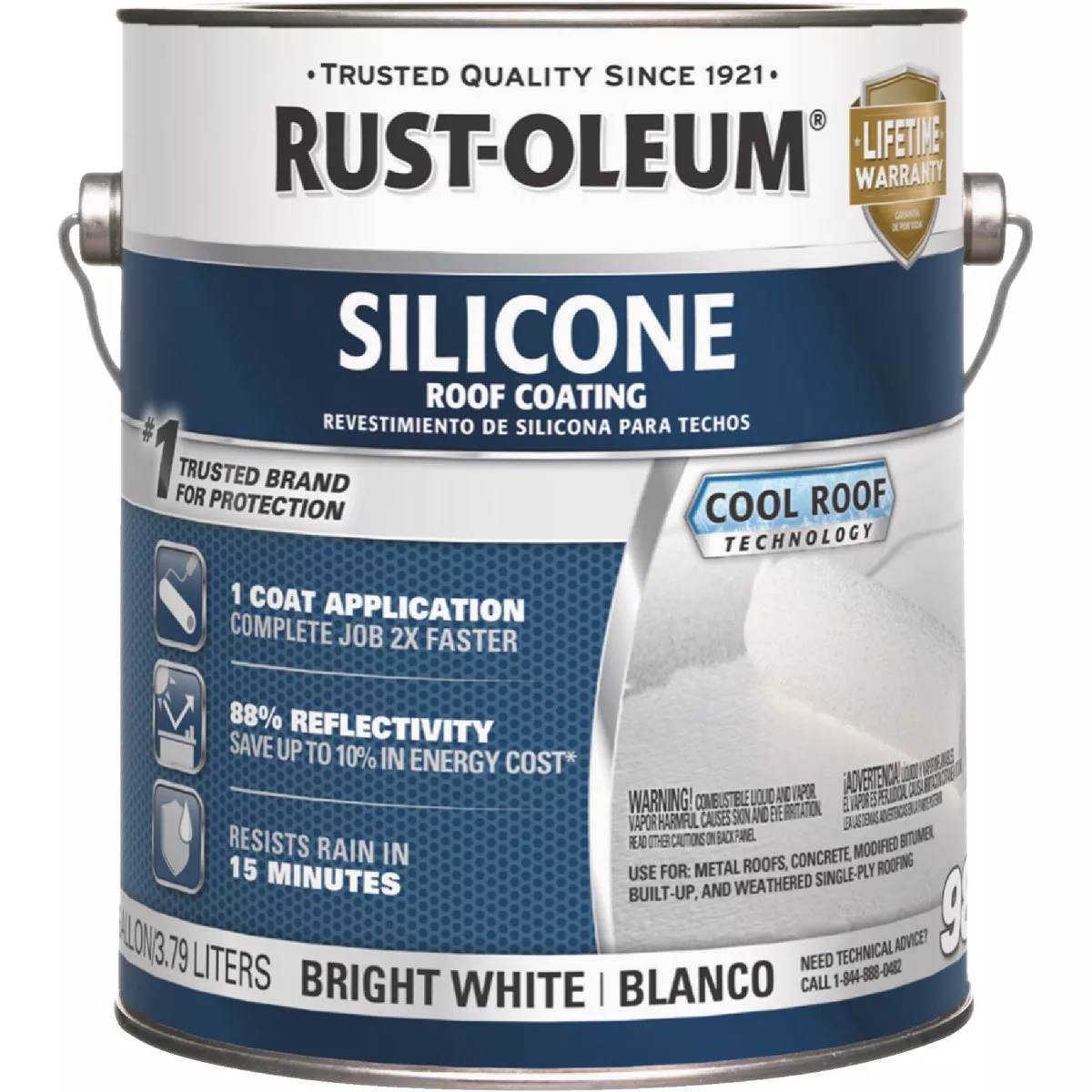 Rust-Oleum 985 Silicone 1 Gal. Roof Coating, White - photo 2