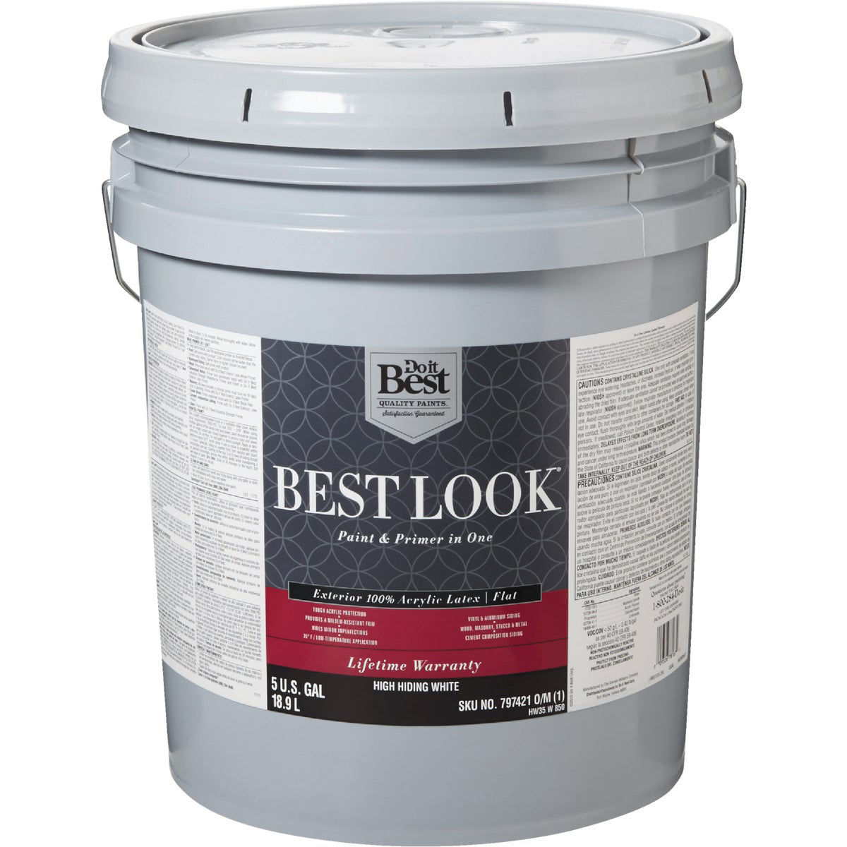 Best Look 100 Acrylic Latex Premium Paint & Primer In One Flat