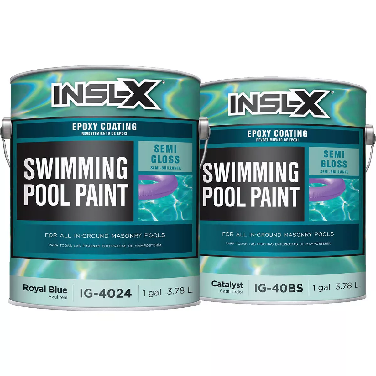 Insl-X Royal Blue Semi-Gloss 2-Part Epoxy Pool Paint