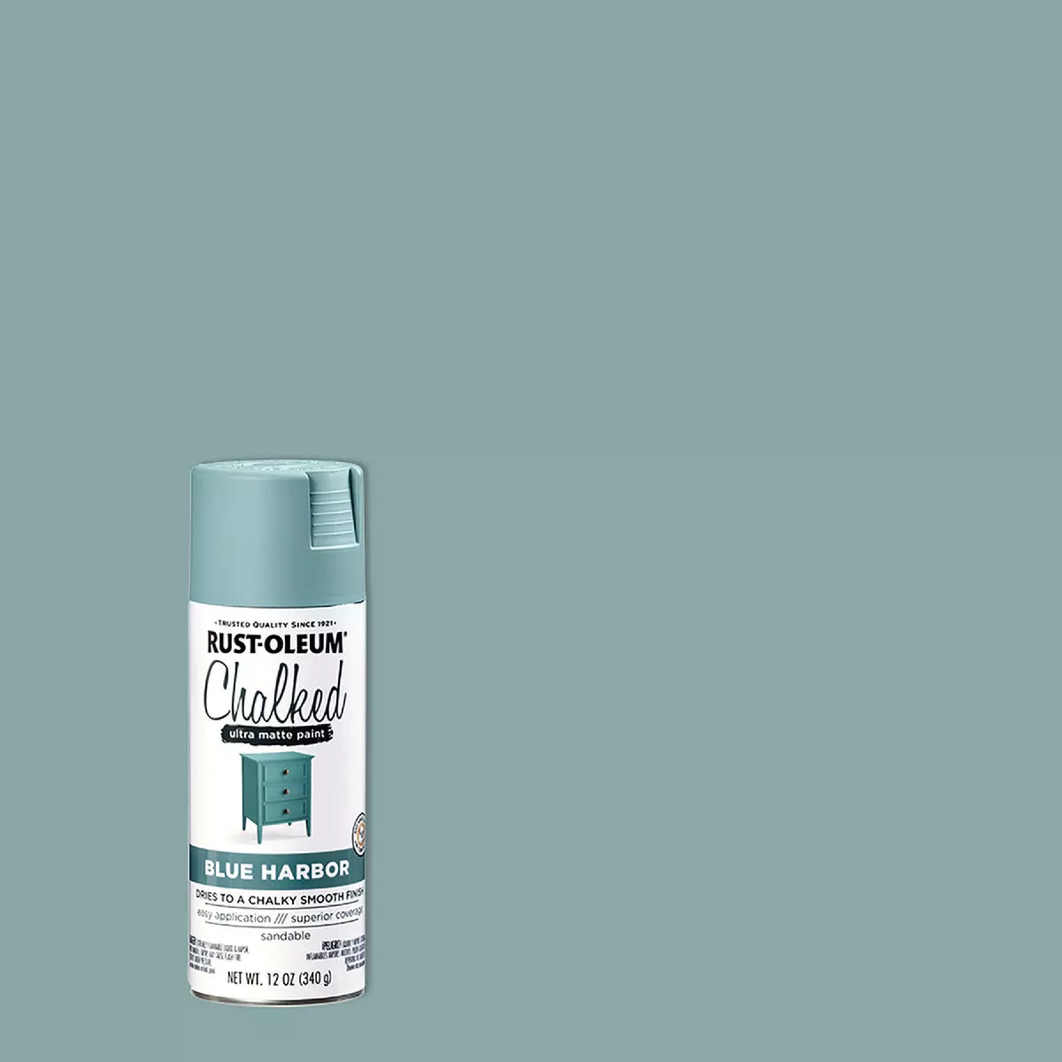 Rust-Oleum Chalked 12 Oz. Ultra Matte Spray Paint, Blue Harbor - photo 6