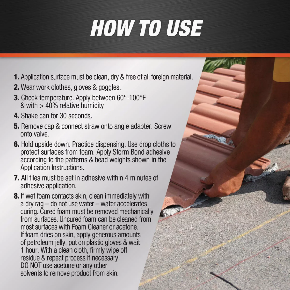 DAP Touch 'n Seal Storm Bond Low GWP Polyurethane Roof Tile Adhesive - photo 4