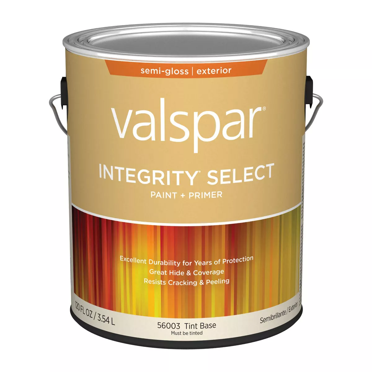 Valspar Integrity Select Semi-Gloss Paint & Primer Exterior Paint, Tint Base, 1 Gal.