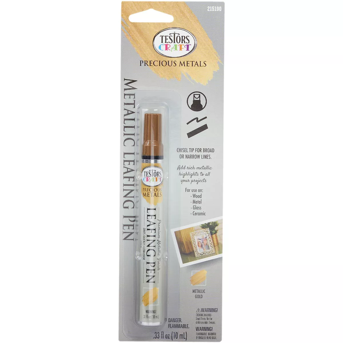 Testors Craft Metallic Gold Leafing Paint Pen - photo 2