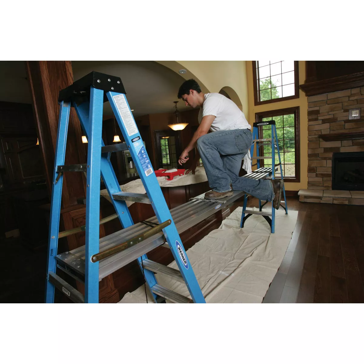 Werner 8 Ft.- 13 Ft. 250 Lb. Load Capacity Aluminum Extension Plank - photo 6