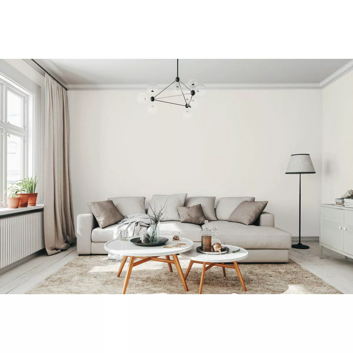 Rust-Oleum Sure Color Eggshell Linen White Interior Wall Paint and Primer, Gallon - photo 4