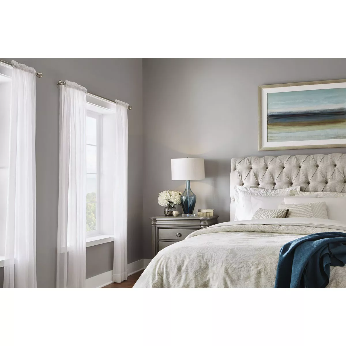 Rust-Oleum Sure Color Eggshell Linen White Interior Wall Paint and Primer, Gallon - photo 5