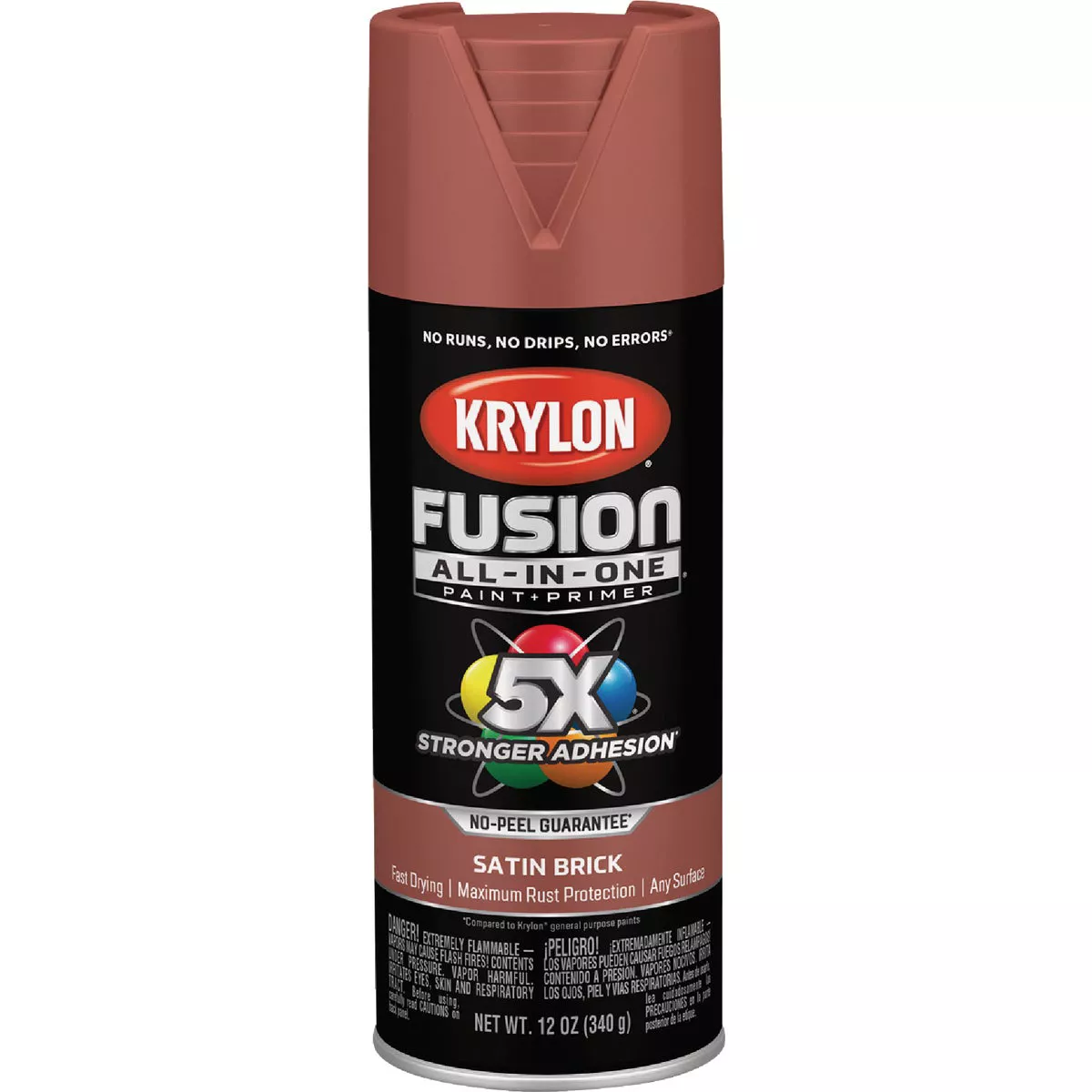 Krylon Fusion All-In-One 12 Oz. Satin Spray Paint, Brick
