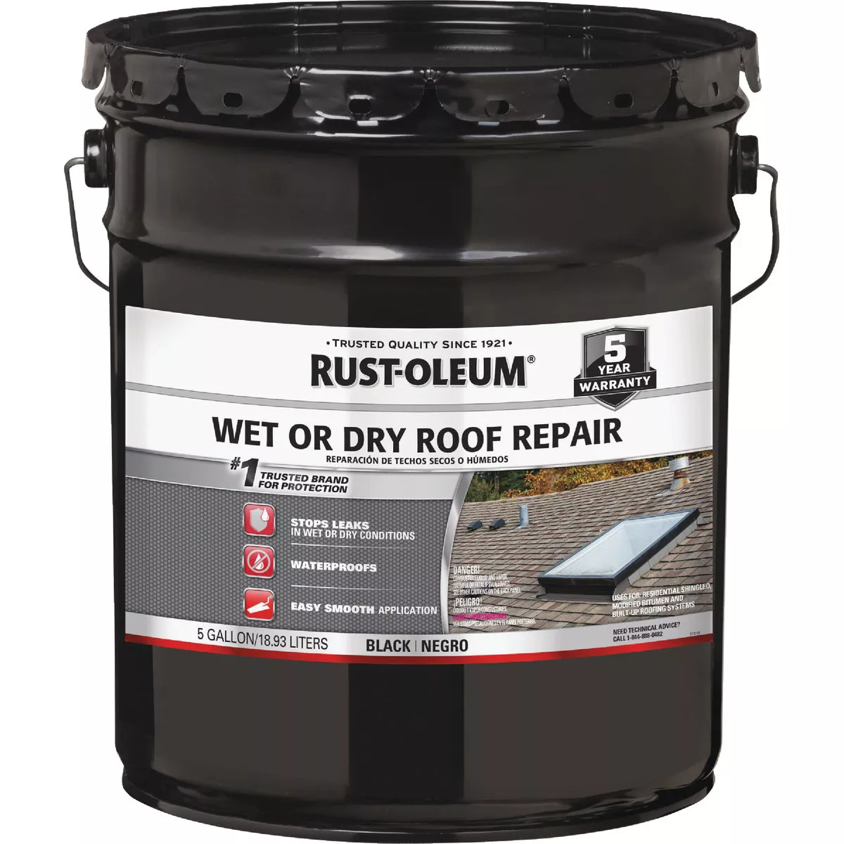 Rust-Oleum 5 Gal. Black Wet or Dry Roof Repair - photo 2