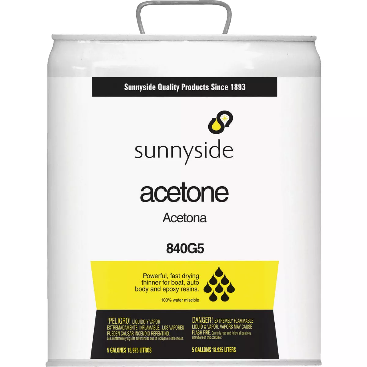 Sunnyside Acetone, 5 Gallon
