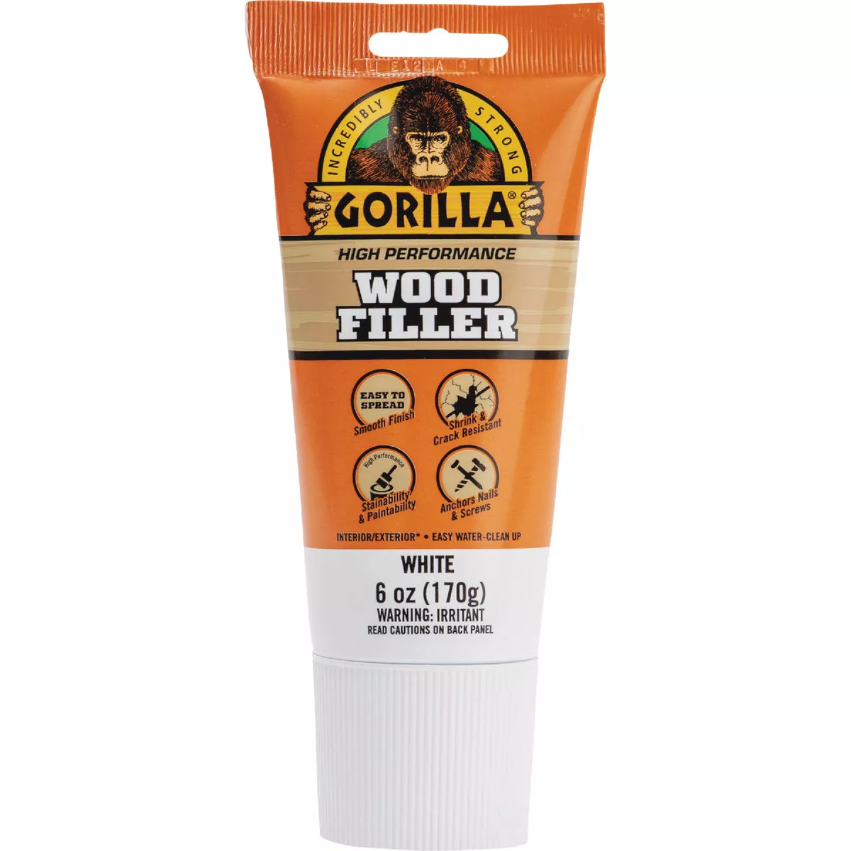 Gorilla 6 Oz. White Wood Filler Tube