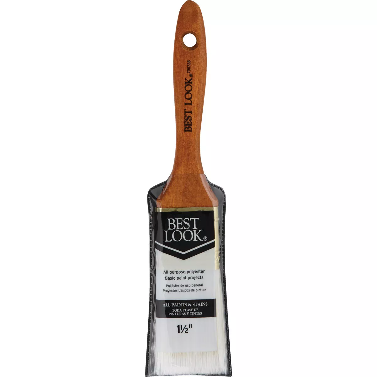 Best Look General Purpose 1.5 In. Flat Polyester Paint Brush - photo 2