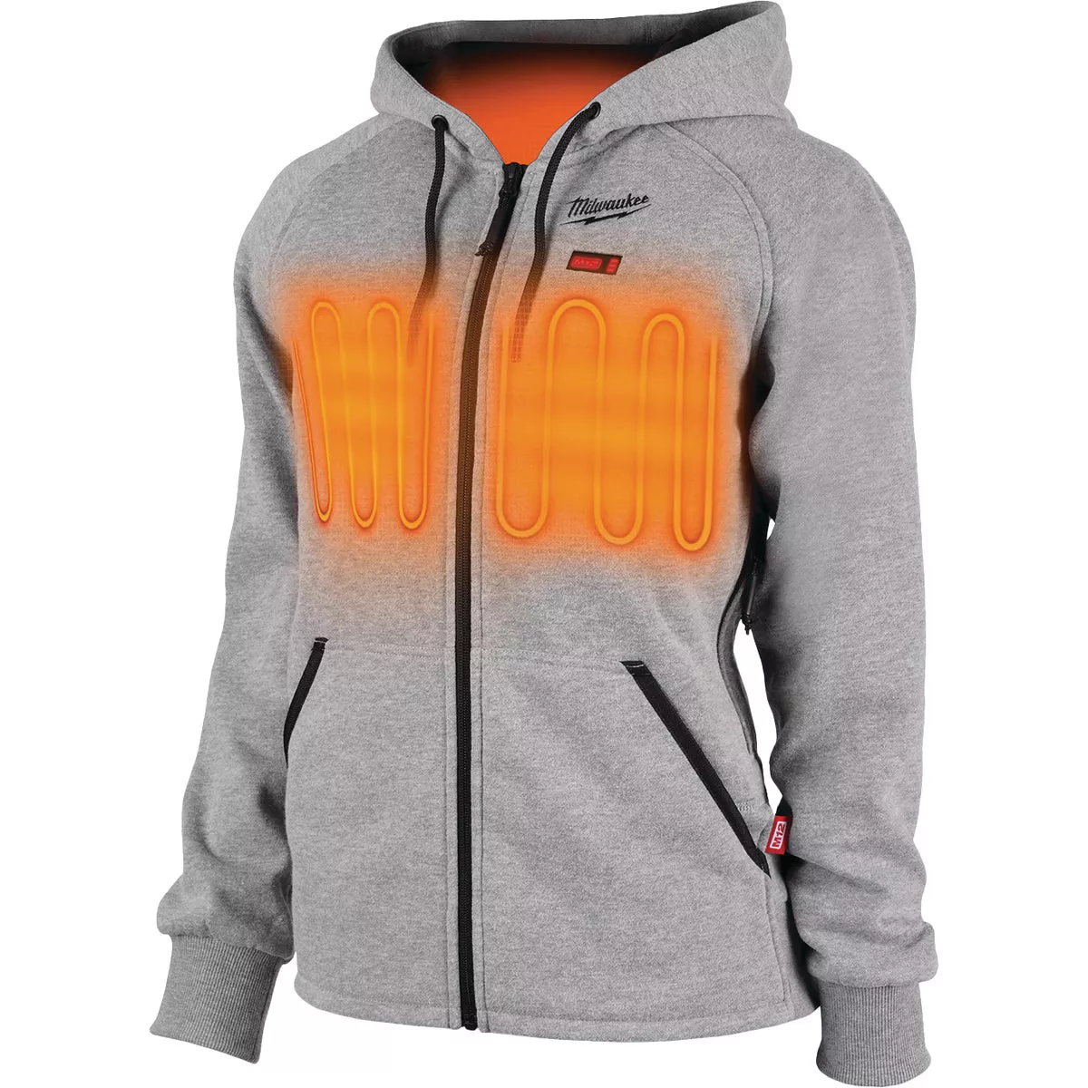 Milwaukee M12 Women's Gray Cordless Heated Hoodie Kit, L - photo 2