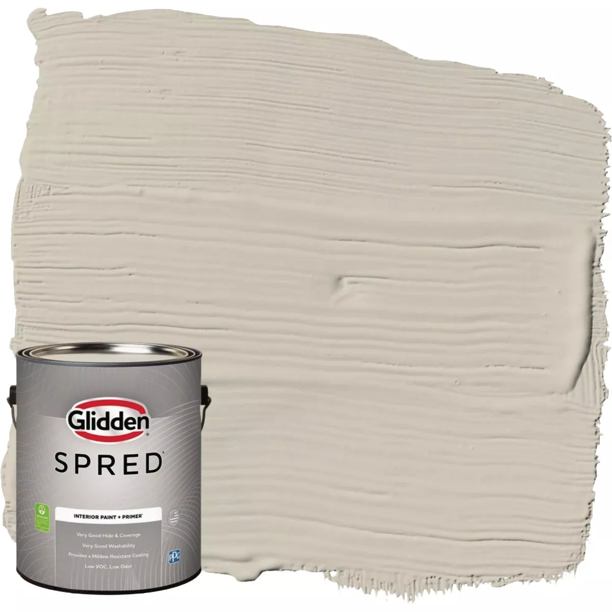 Glidden Spred Interior Grab-N-Go Paint + Primer Semi-Gloss Paint, Storm's Coming, 1 Gal.