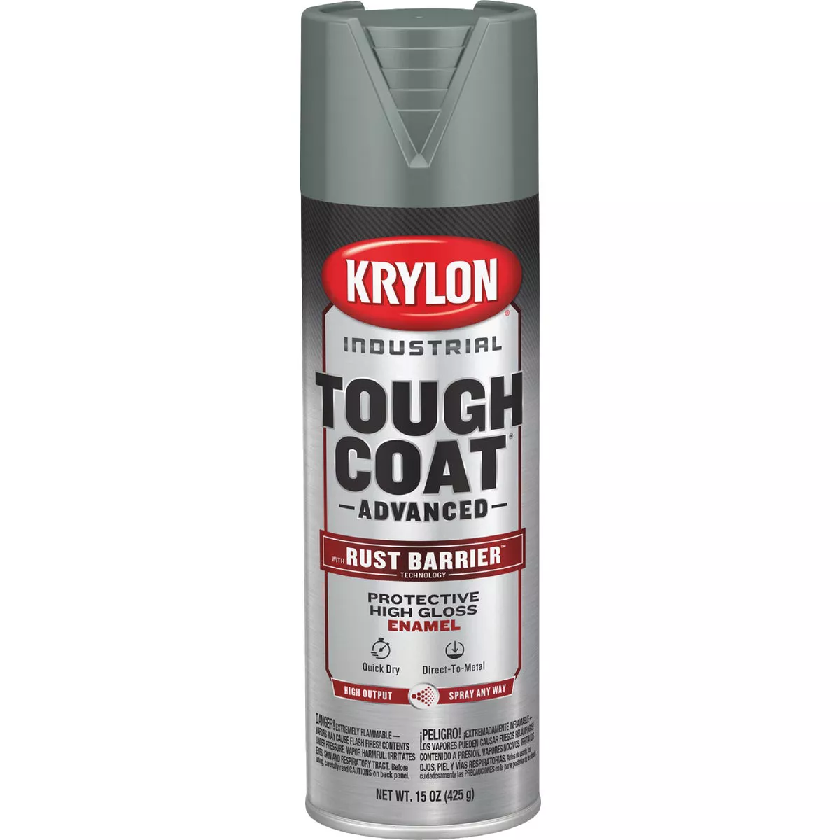 Krylon Industrial Tough Coat 15 Oz. Gloss Meter Gray Spray Paint - photo 2