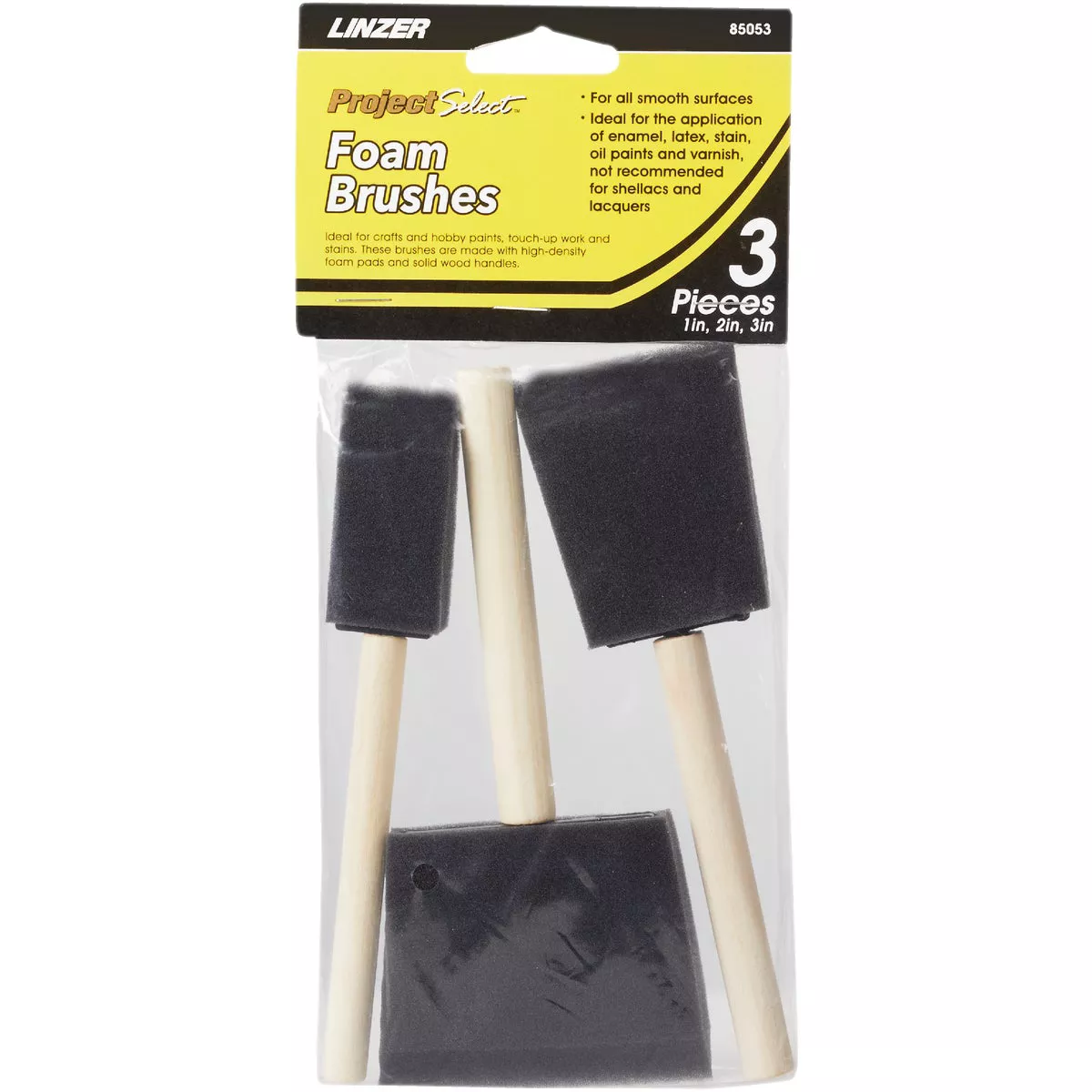 Linzer Project Select High Density Closed Foam Brush (3-Pack) - photo 2