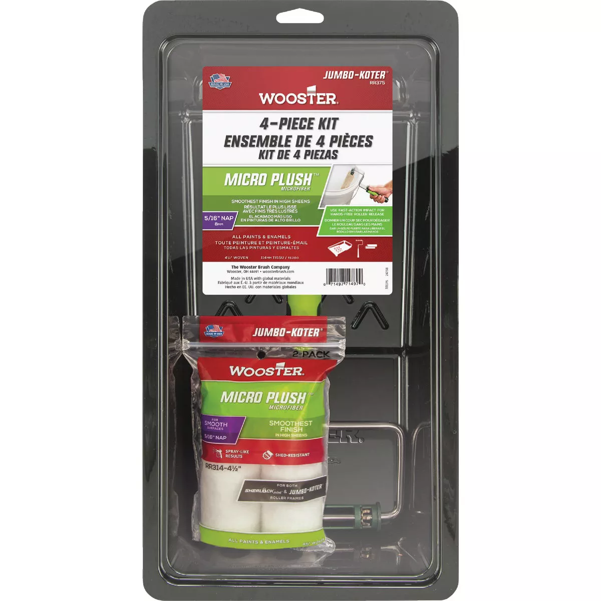 Wooster Jumbo-Koter Micro Plush Kit (4-Piece)
