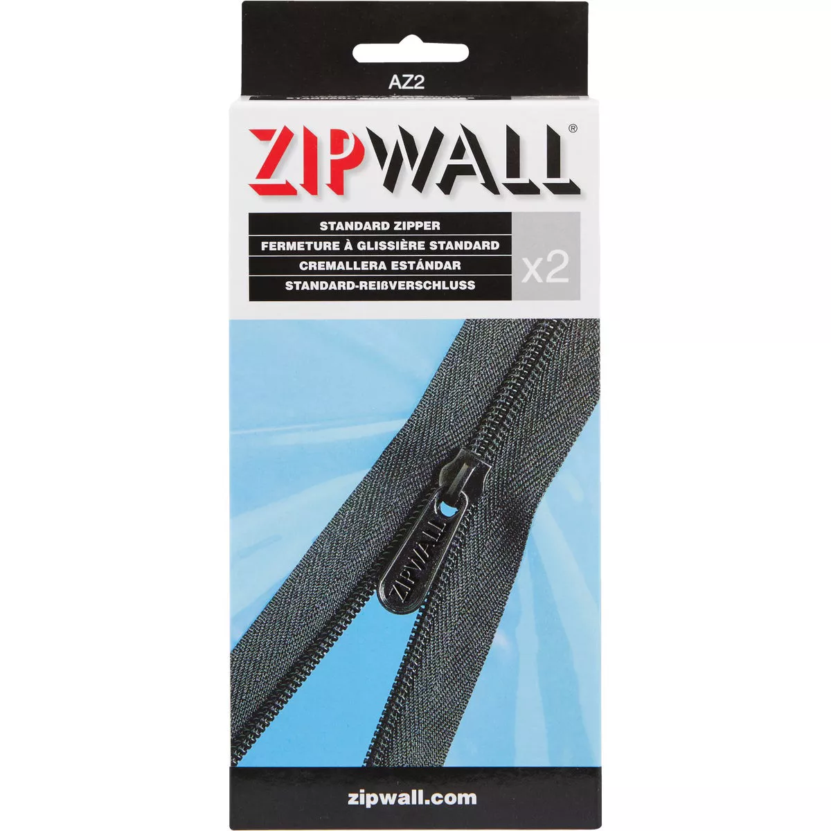 ZipWall 1-1/2 In. x 7 Ft. Standard Plastic Barrier Zipper (2-Pack) - photo 2