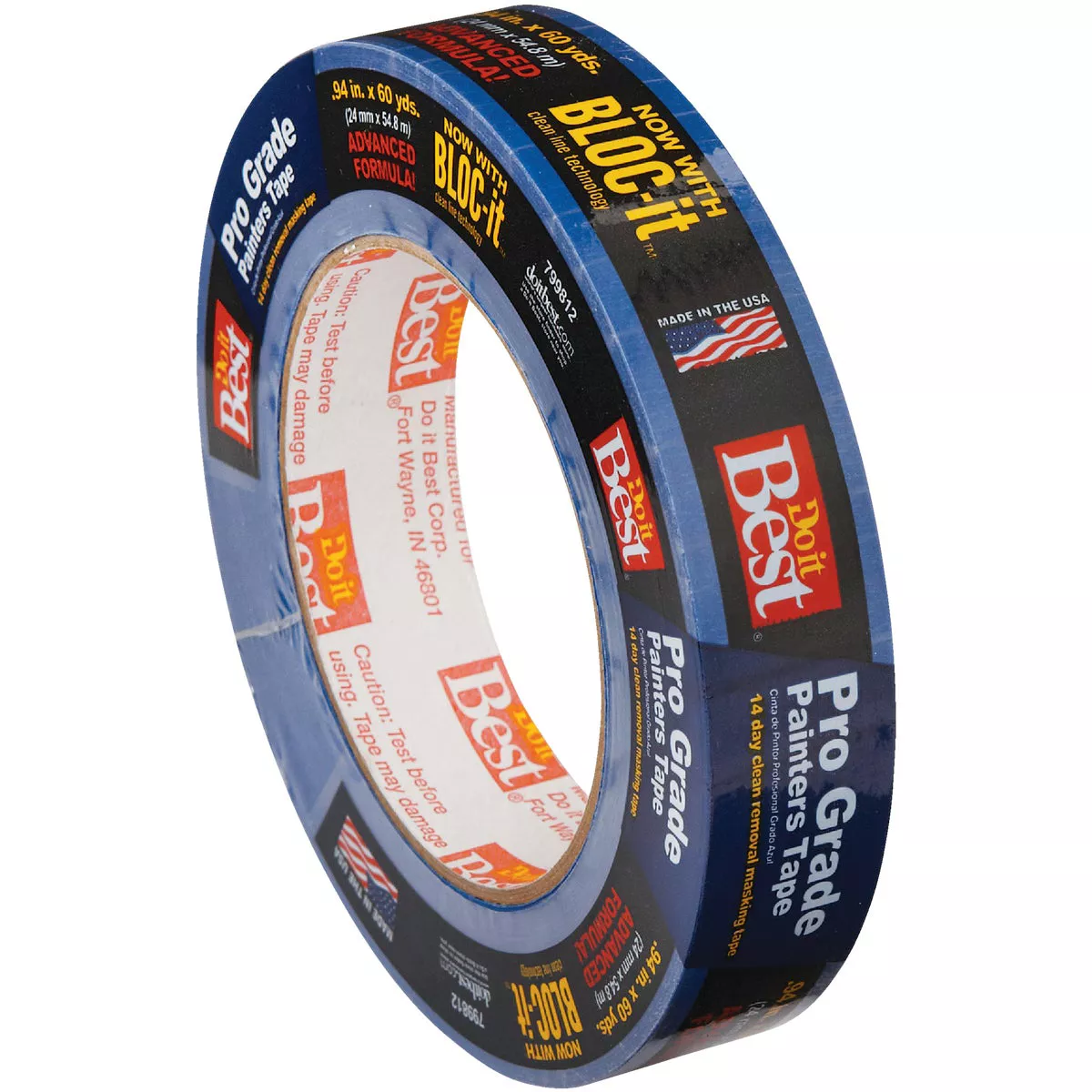 Do it Best Pro Grade 0.94 In. x 60 Yd. Blue Painter's Masking Tape - photo 3