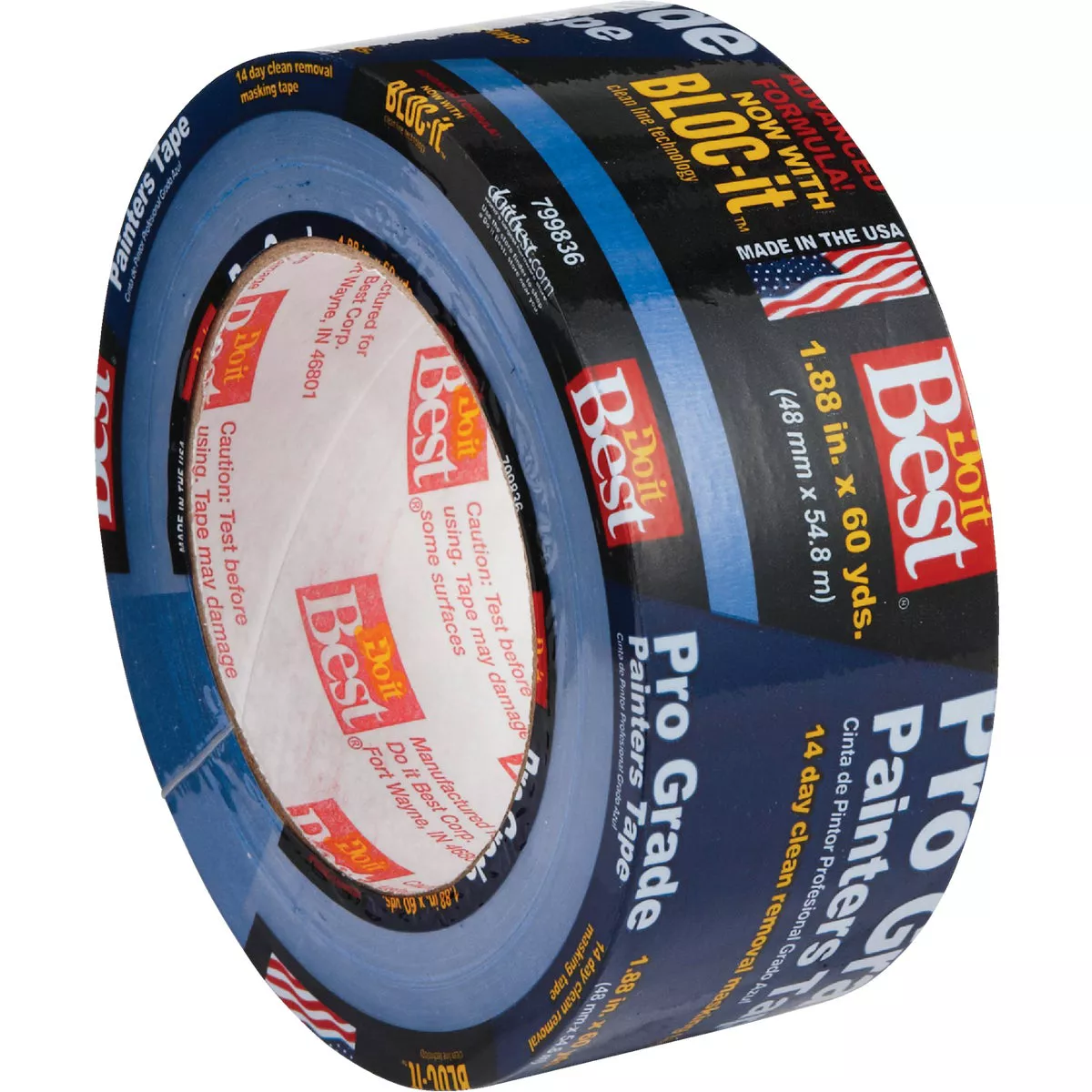 Do it Best Pro Grade 1.88 In. x 60 Yd. Blue Painter's Masking Tape - photo 2