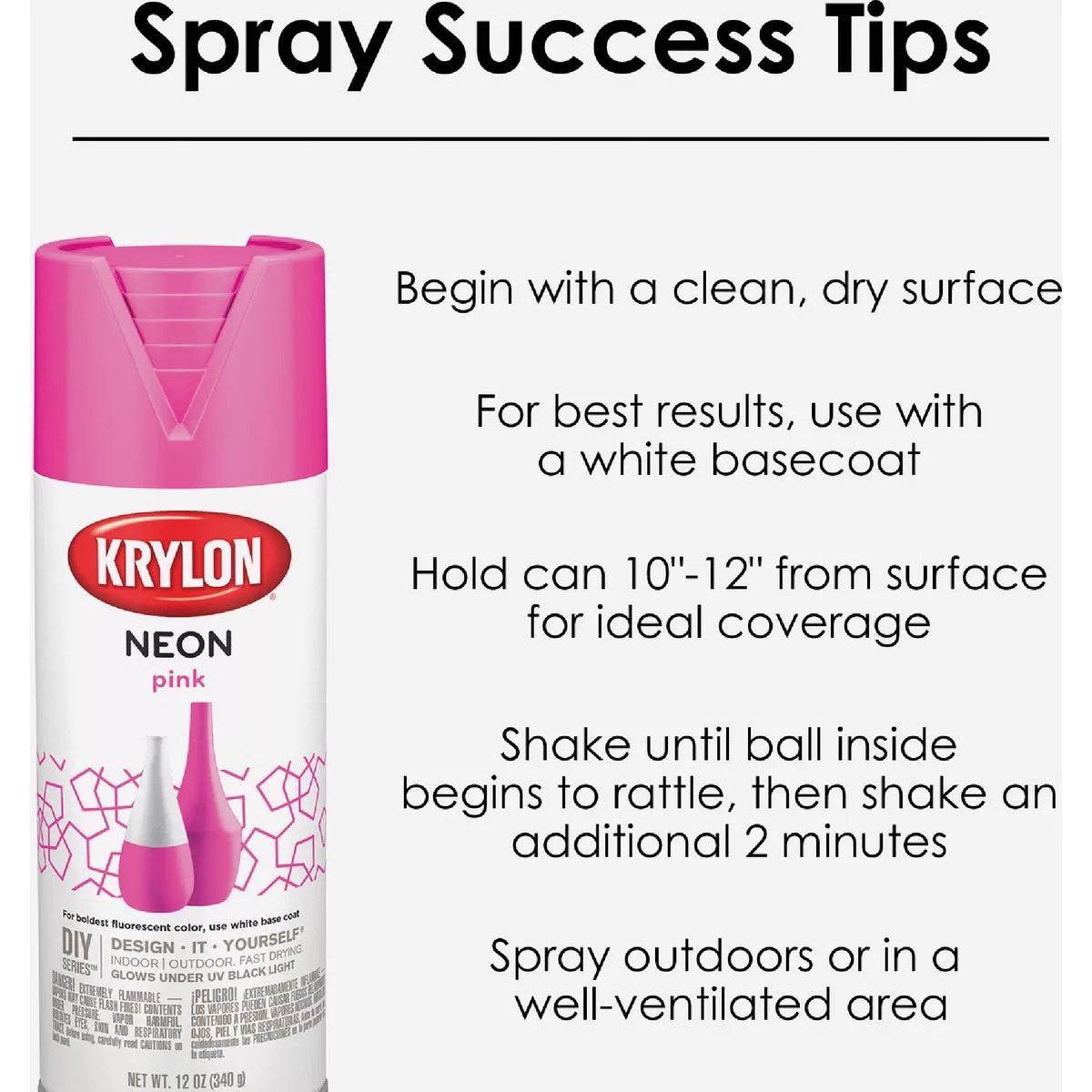 Krylon 12 Oz. Neon Yellow Spray Paint - photo 4