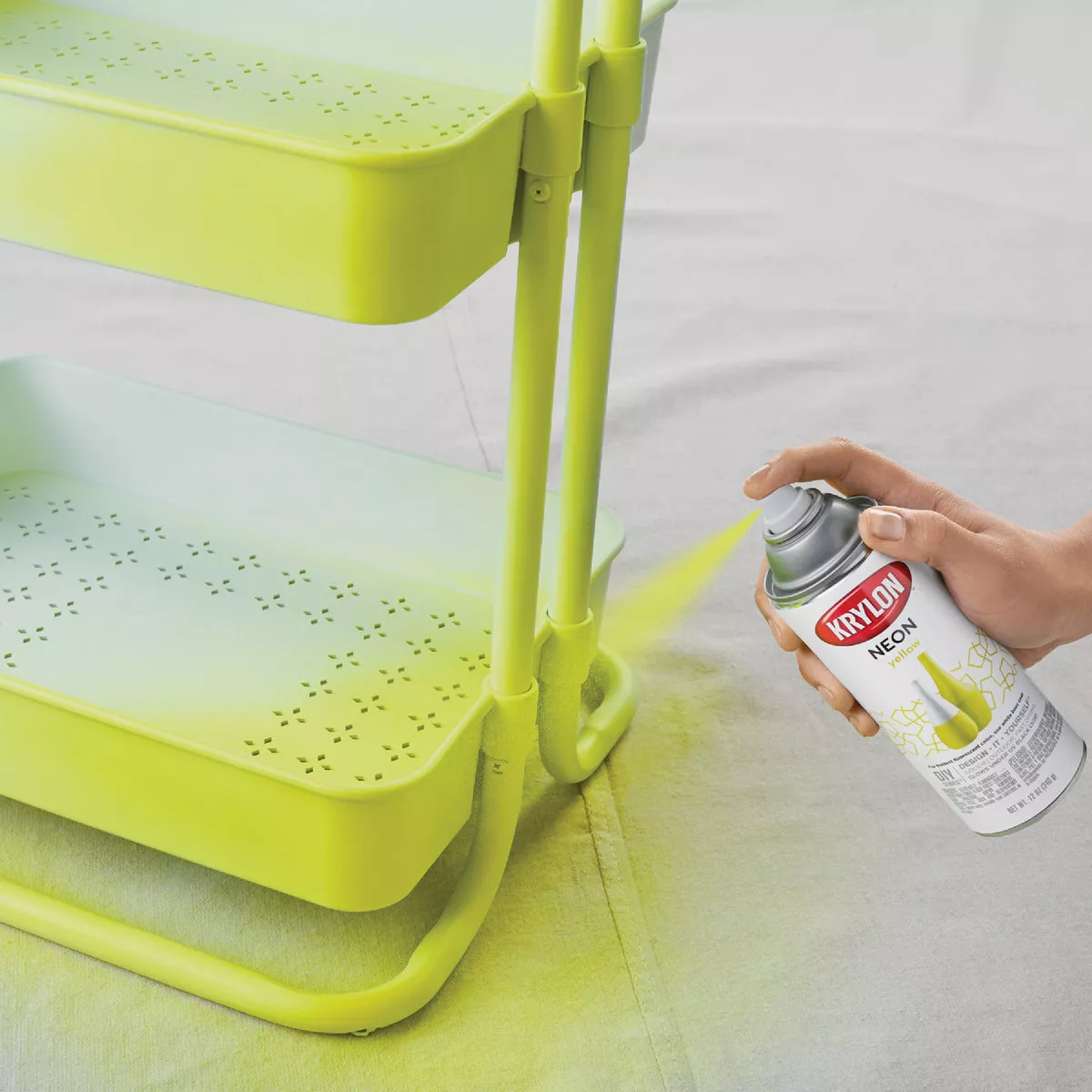 Krylon 12 Oz. Neon Yellow Spray Paint - photo 3