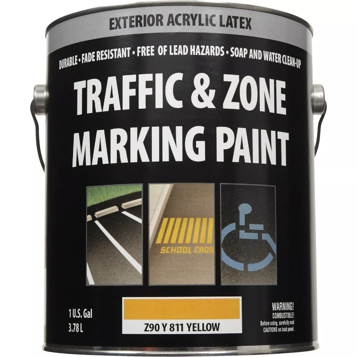 Traffic & Zone Yellow Latex Gallon Traffic Paint - photo 2