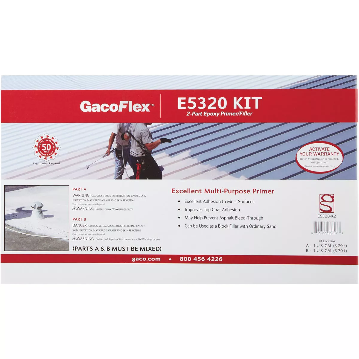 GacoFlex 2 Gal. 2-Part Epoxy Primer/Filler, 193-871 - photo 2