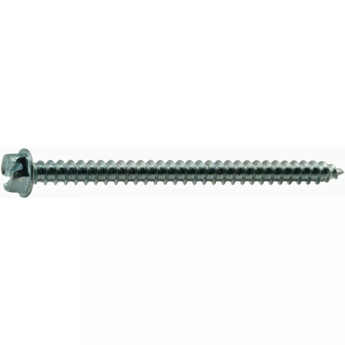 Midwest Fastener #12 x 3 In. Zinc Plated Steel Slotted Hex Washer Head Sheet Metal Screws (1 Ct.)