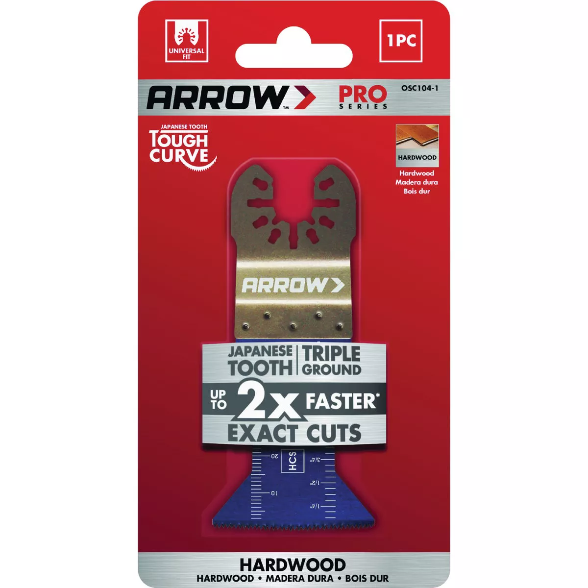 Arrow 1-3/4 In. Japanese Tooth Tough Curve Hardwood Oscillating Blade
