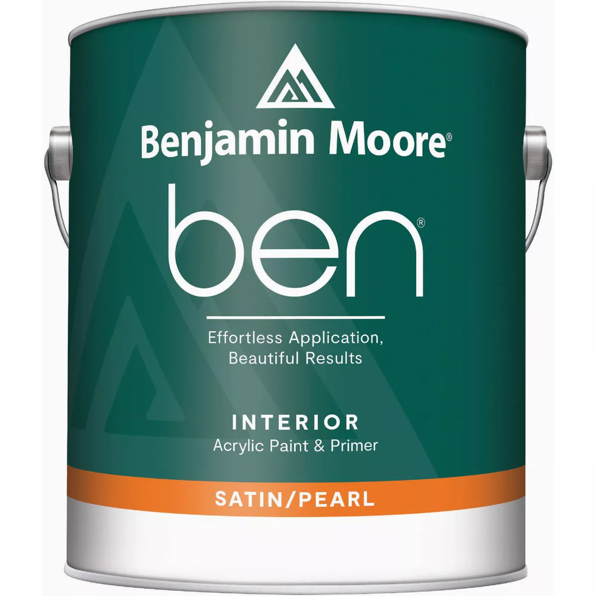 Benjamin Moore ben Acrylic Satin/Pearl Premium Interior Paint & Primer, White, 1 Gal.