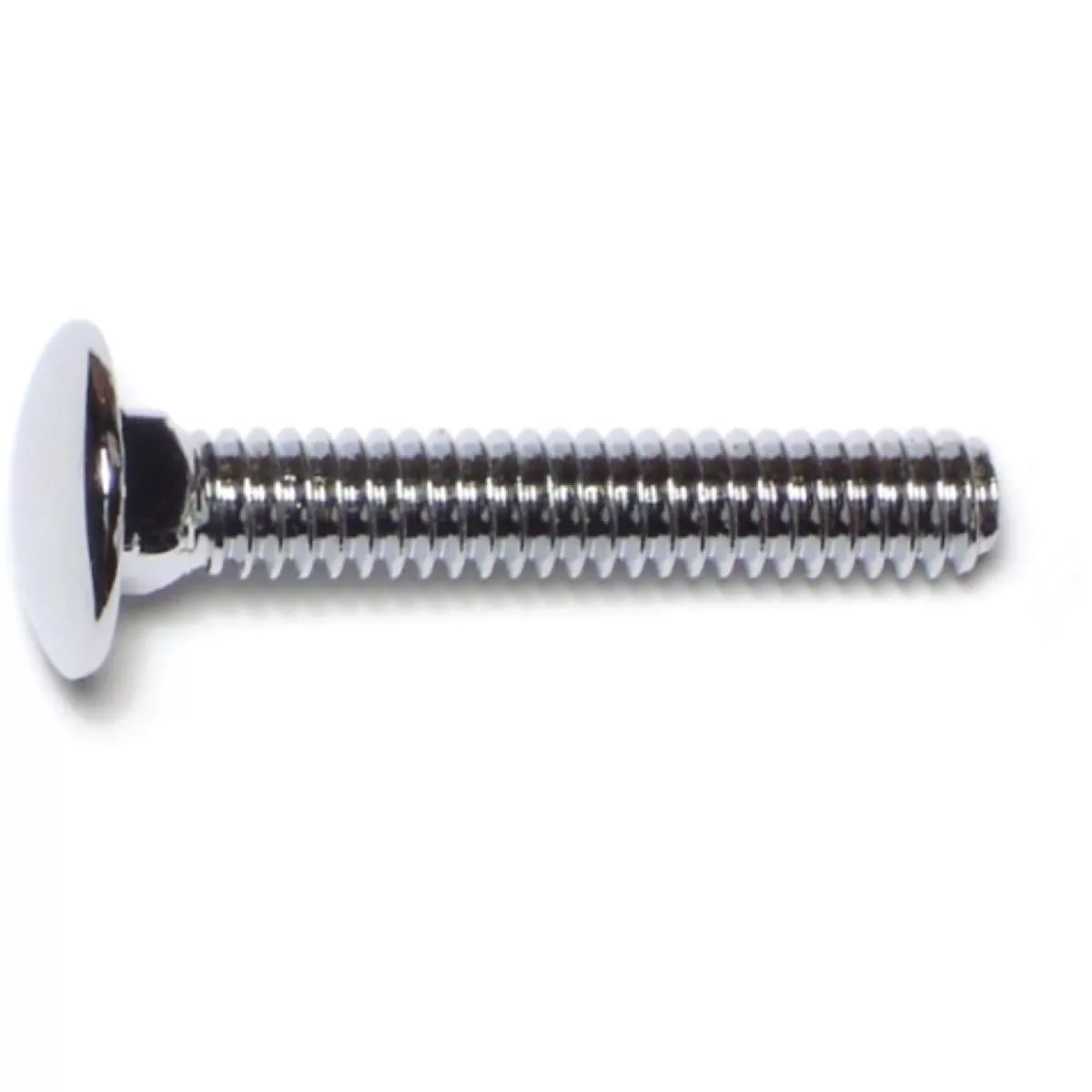Midwest Fastener 1/4 In.-20 x 1-1/2 In. Chrome Plated Grade 5 Steel Coarse Thread Carriage Head Bumper Bolt (5 Ct.)-