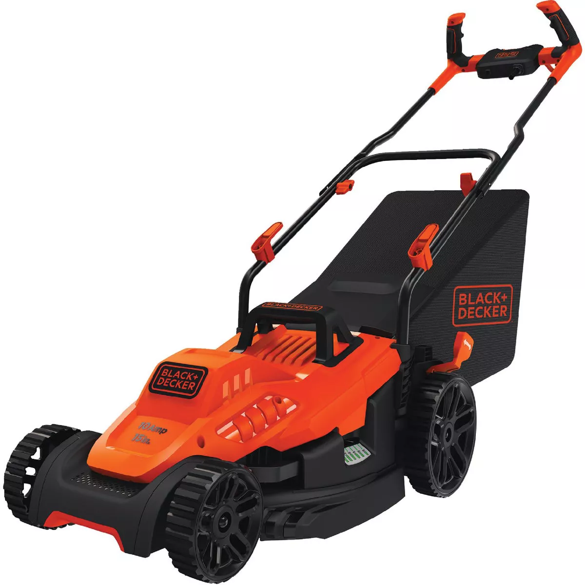 Black & Decker 15 In. 10A Push Electric Lawn Mower With Comfort Grip Handle