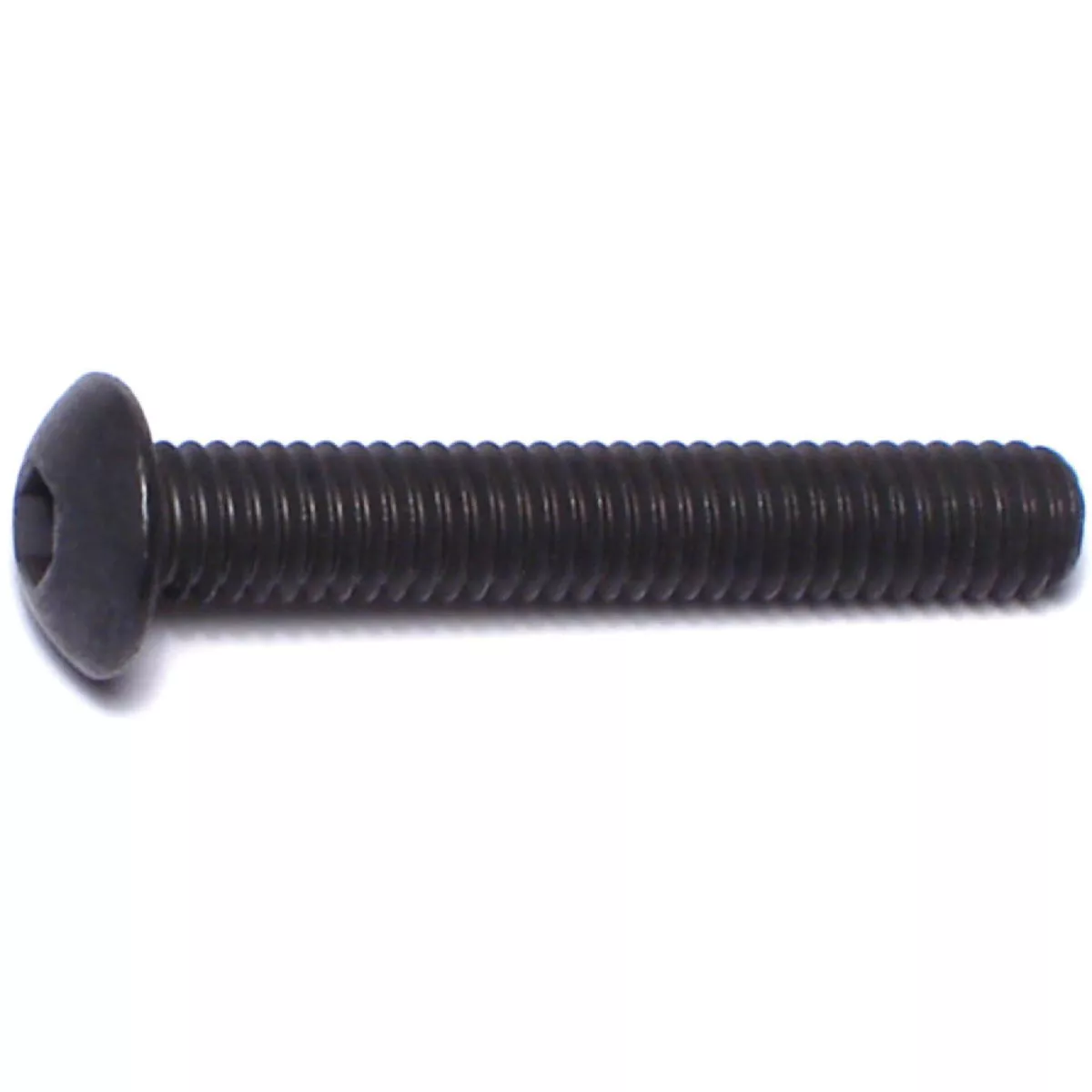Midwest Fastener 4mm-0.7 x 25mm Black Oxide Class 10.9 Steel Coarse Thread Button Head Hex Socket Cap Screws (8 Ct.)-