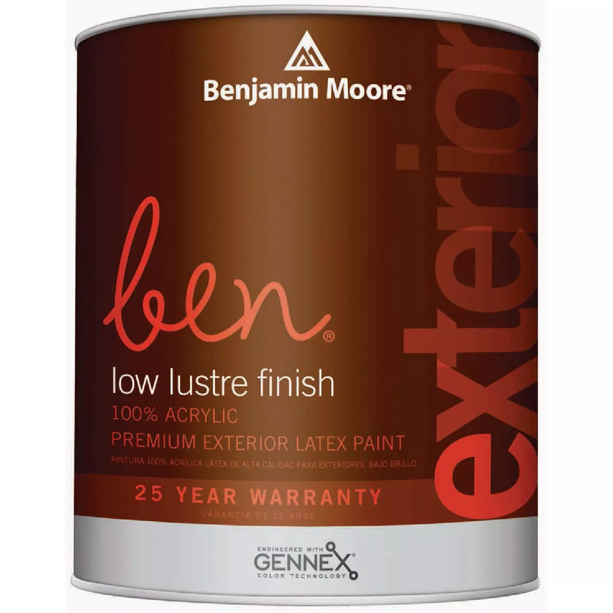 Benjamin Moore ben Acrylic Latex Low Lustre Exterior House Paint, Base 2, 1 Qt.