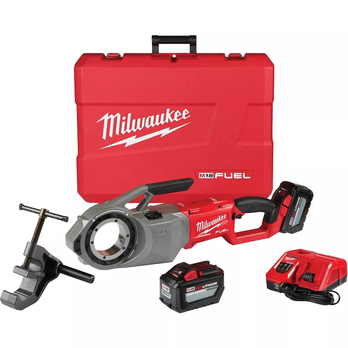 Milwaukee M18 FUEL 18V Lithium-Ion 2 In. Cordless Pipe Threader Kit with One-Key